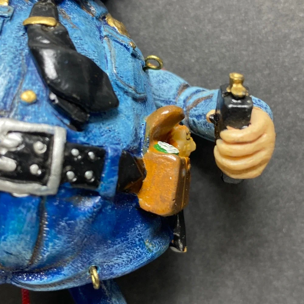 Police Officer Cop‎ Christmas Ornament Police Car Hanging Figurine